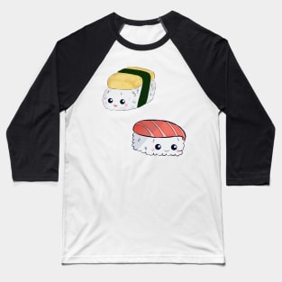 Kawaii Sushi Digital Art Japanese Food Asian Baseball T-Shirt